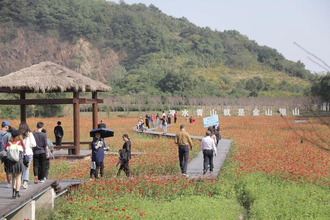 mta师生们在新浪微博团队及海盐旅游局工作人员带领下,参观了丰义村